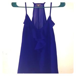 Cobalt Chiffon Racerback Top